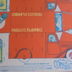 Planche publicitaire voiture Flambo